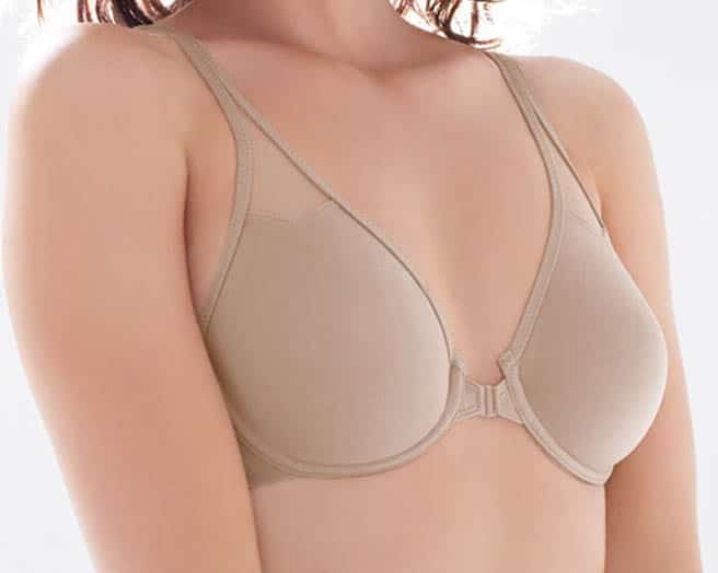 Wacoal T-Back Front Close Underwire Bra, Toast, Size 32DD, from