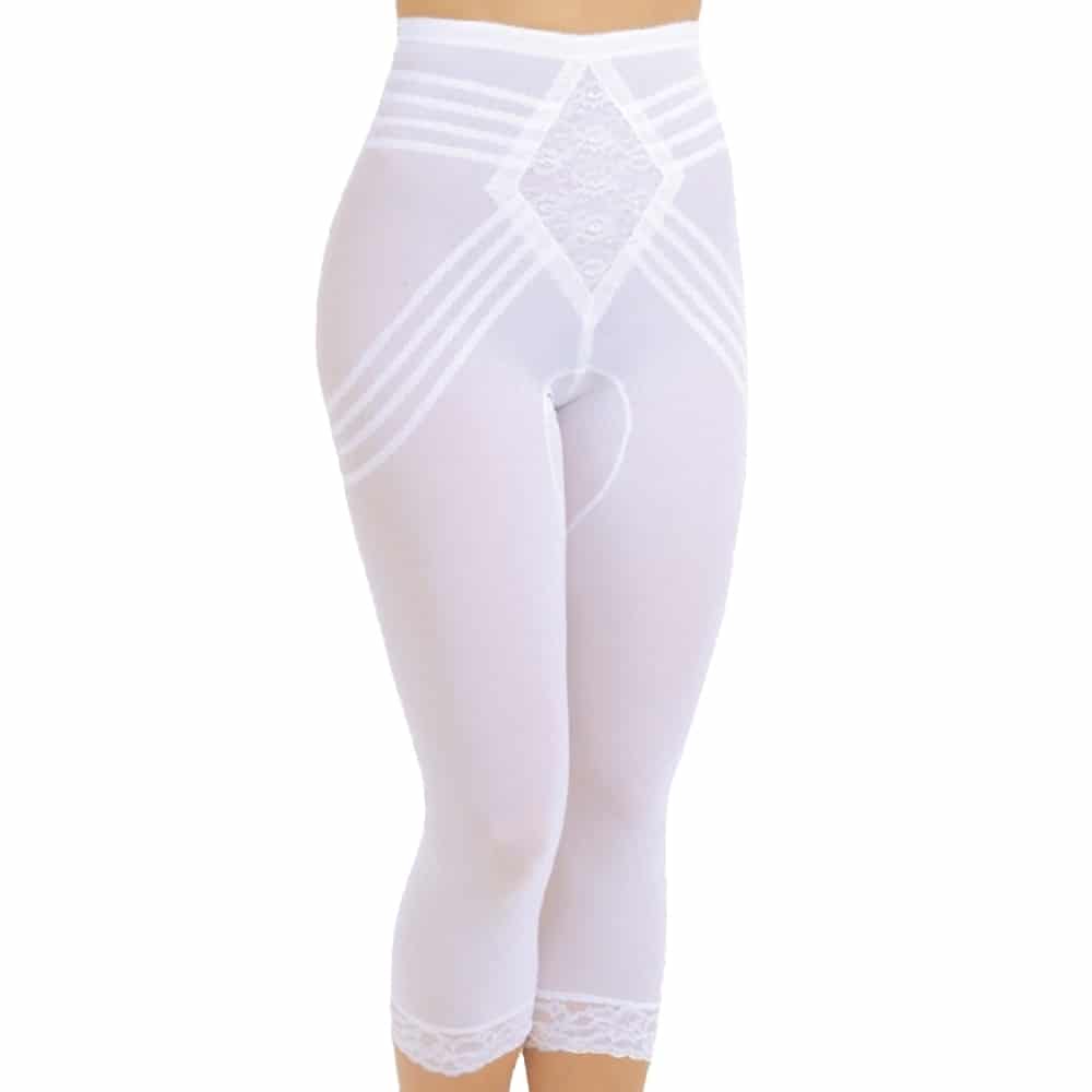 Rago Shapewear Diet Minded Mid-Calf Capri White Pant Liner Size 30/Large
