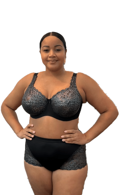 Elila Isabella Stretch Lace Full Coverage Underwire Bra (2311)- Teal -  Breakout Bras