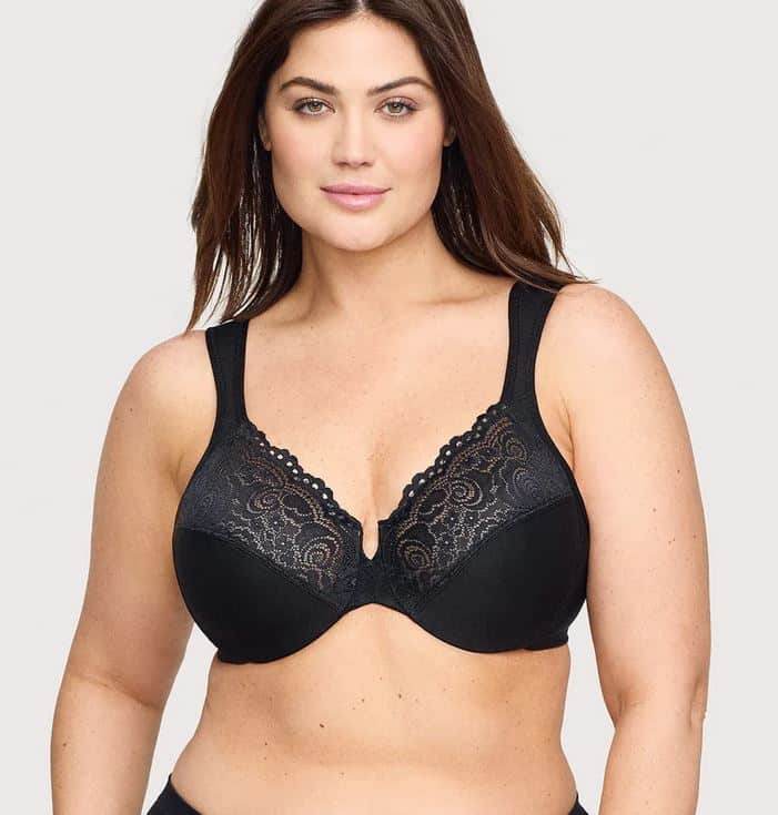 Glamorise #1240 WonderWire Lace Underwire Bra