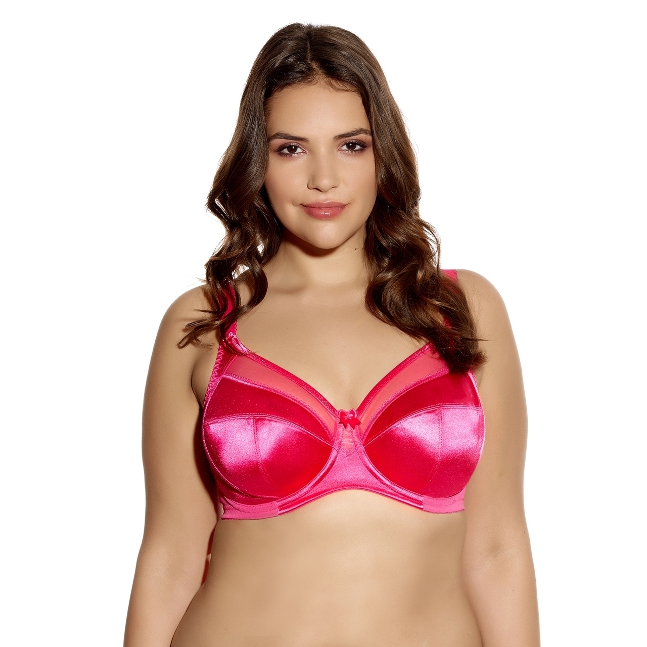 Buy Naturana Women's Plus-Size Soft Cup Bra with Lace Decolte